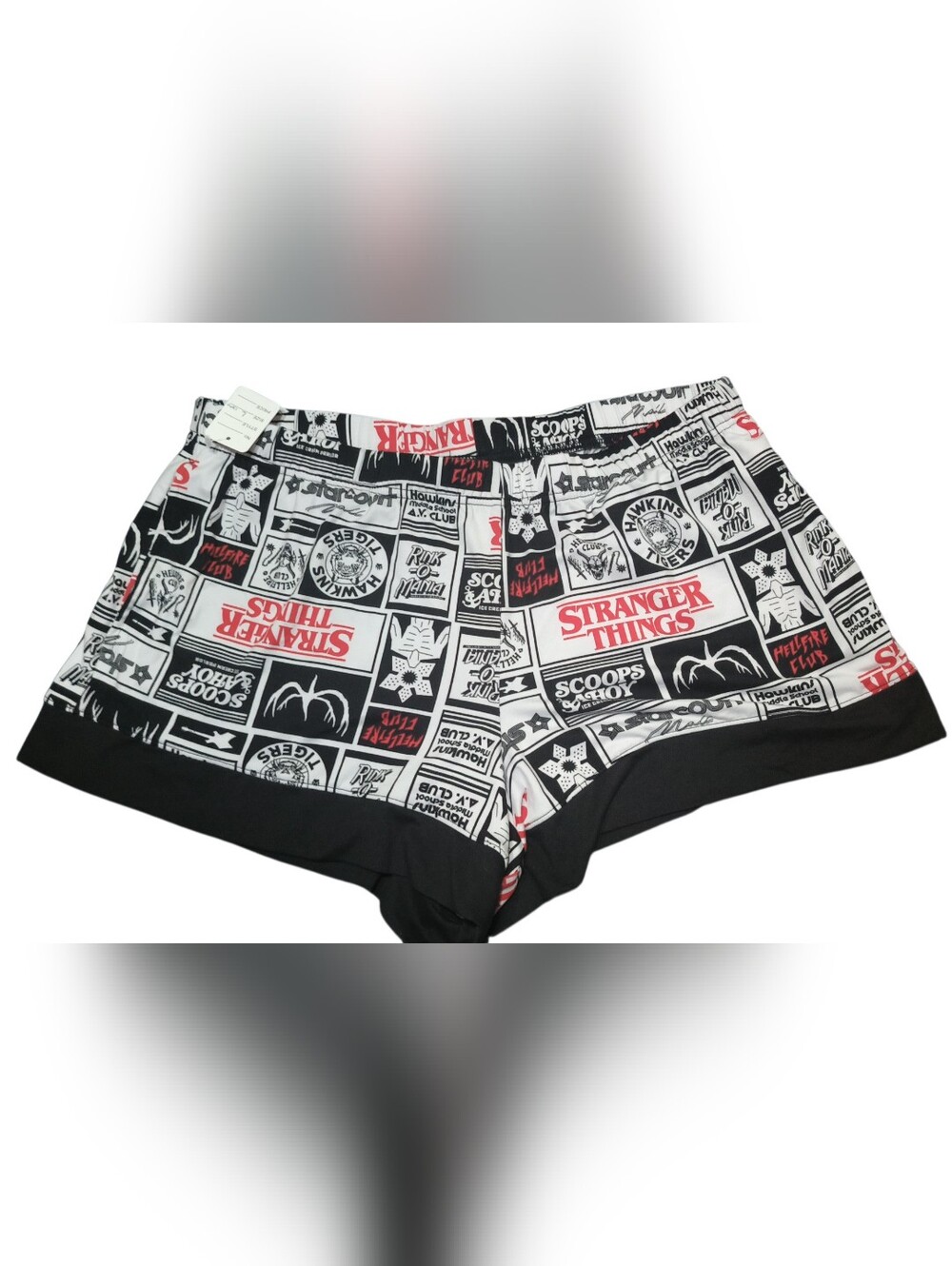 Netflix Stranger Things Women's Printed Notched Pajama Shorts Sz L